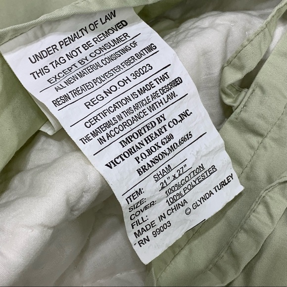 Glynda Turley Quilt FLORAL RING Pillow Sham Standard 1 Shabby Country Chic - Picture 7 of 7